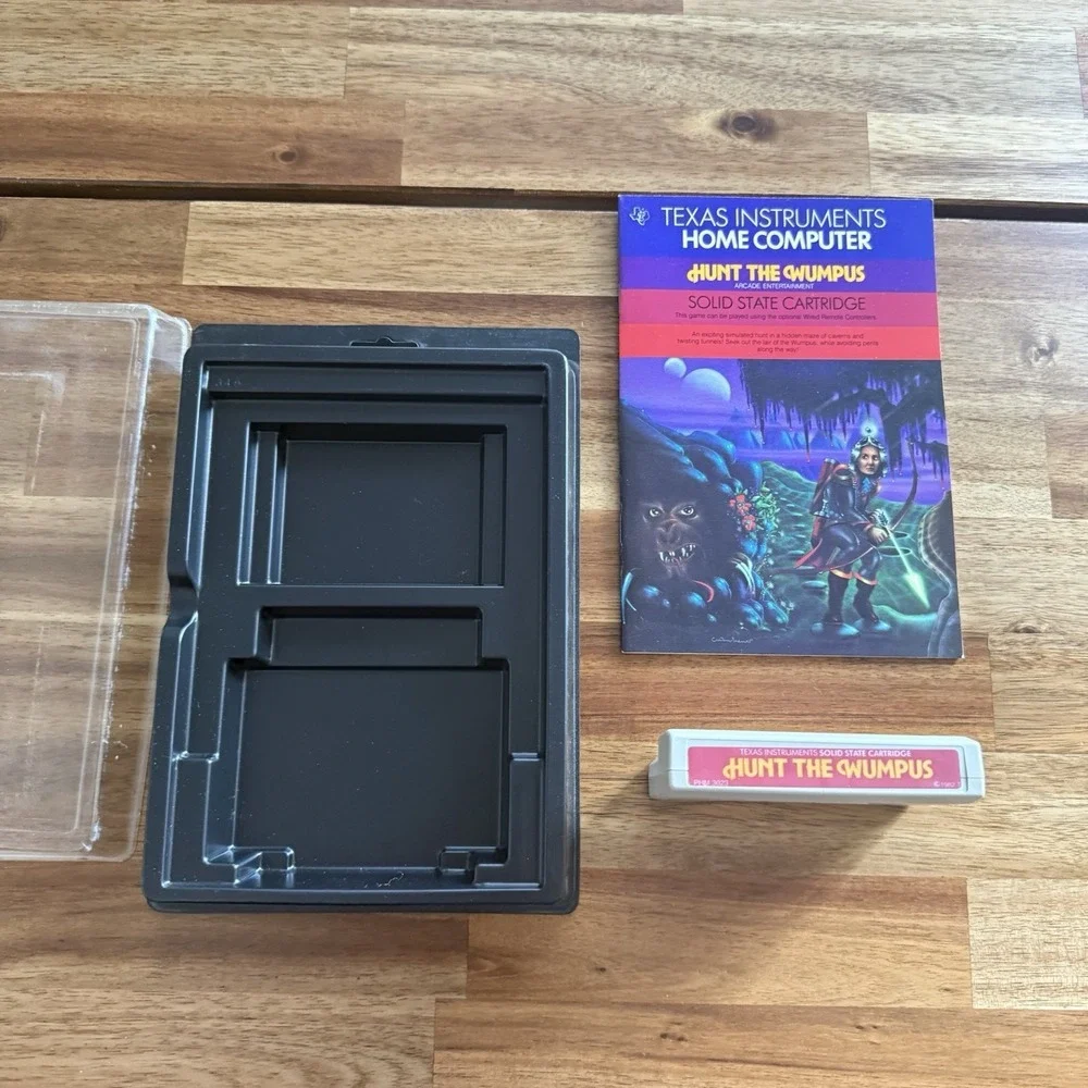 Hunt the Wumpus Texas Instruments TI-99/4a 1980 Complete In Box CIB Vintage